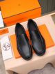 Hermes Black Calfskin Leather Man Shoes 0610 05 (8)_th.jpg